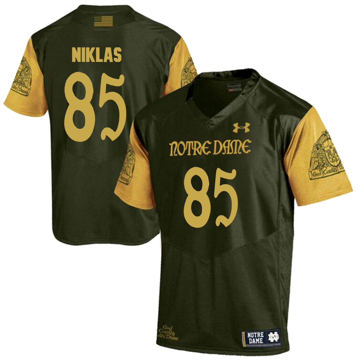 Men Norte Dame Fighting Irish #85 Niklas Green Customized NCAA Jerseys
